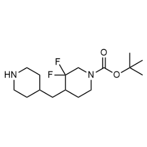 Tert-butyl 3,3-difluoro-4-[(piperidin-4-yl)methyl]piperidine-1-carboxylate|CS-1353194