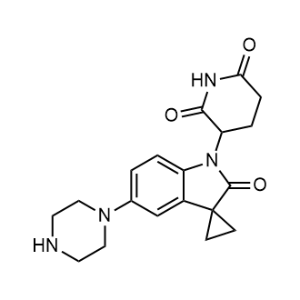 3-(2'-Oxo-5'-(piperazin-1-yl)spiro[cyclopropane-1,3'-indolin]-1'-yl)piperidine-2,6-dione|CS-1353213