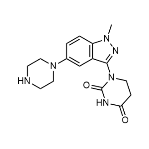 1-(1-Methyl-5-piperazin-1-yl-indazol-3-yl)hexahydropyrimidine-2,4-dione|CS-1353234