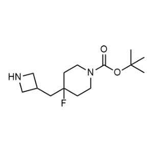 Tert-butyl 4-[(azetidin-3-yl)methyl]-4-fluoropiperidine-1-carboxylate|CS-1353236