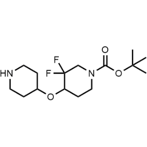 Tert-butyl 3,3-difluoro-4-(piperidin-4-yloxy)piperidine-1-carboxylate|CS-1353254