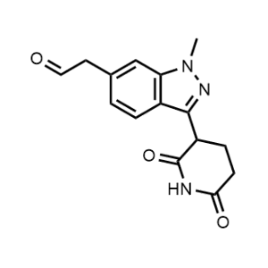2-[3-(2,6-Dioxo-3-piperidyl)-1-methyl-indazol-6-yl]acetaldehyde|CS-1353269