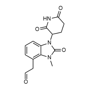 2-[1-(2,6-Dioxo-3-piperidyl)-3-methyl-2-oxo-benzimidazol-4-yl]acetaldehyde|CS-1353274