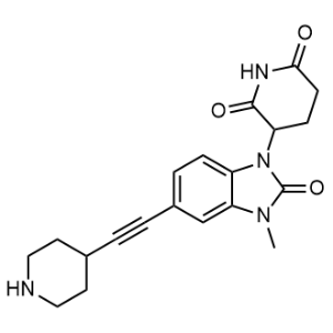 3-[3-Methyl-2-oxo-5-[2-(4-piperidyl)ethynyl]benzimidazol-1-yl]piperidine-2,6-dione|CS-1353282