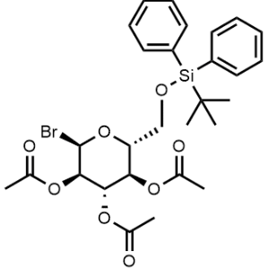[(2R,3R,4S,5R,6R)-4,5-Diacetoxy-6-bromo-2-[[tert-butyl(diphenyl)silyl]oxymethyl]tetrahydropyran-3-yl] acetate|CS-1353292