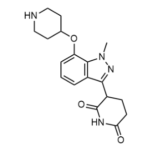 3-[1-Methyl-7-(4-piperidyloxy)indazol-3-yl]piperidine-2,6-dione|CS-1353299