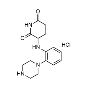 3-(2-Piperazin-1-ylanilino)piperidine-2,6-dione;hydrochloride|CS-1353308