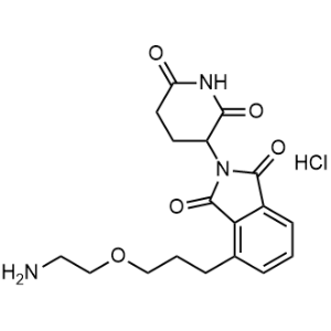 4-[3-(2-Aminoethoxy)propyl]-2-(2,6-dioxo-3-piperidyl)isoindoline-1,3-dione hydrochloride|CS-1353319