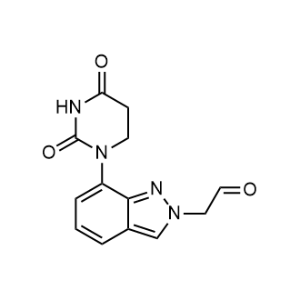 2-[7-(2,4-Dioxo-1,3-diazinan-1-yl)-2H-indazol-2-yl]acetaldehyde|CS-1353329