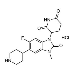3-[6-Fluoro-3-methyl-2-oxo-5-(4-piperidyl)benzimidazol-1-yl]piperidine-2,6-dione hydrochloride|CS-1353334