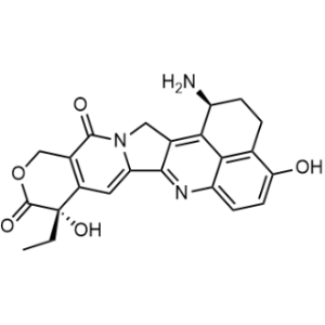 Rel-(1S,9S)-1-amino-9-ethyl-4,9-dihydroxy-1,2,3,9,12,15-hexahydro-10H,13H-benzo[de]pyrano[3',4':6,7]indolizino[1,2-b]quinoline-10,13-dione|CS-1353343