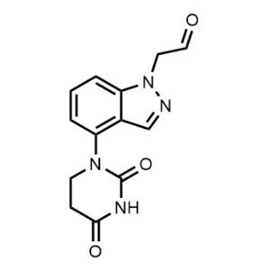 2-[4-(2,4-Dioxo-1,3-diazinan-1-yl)-1H-indazol-1-yl]acetaldehyde|CS-1353352
