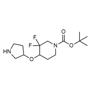 Tert-butyl 3,3-difluoro-4-(pyrrolidin-3-yloxy)piperidine-1-carboxylate|CS-1353417