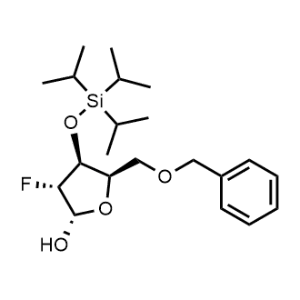 (2S,3R,4S,5R)-5-(Benzyloxymethyl)-3-fluoro-4-triisopropylsilyloxy-tetrahydrofuran-2-ol|CS-1353420