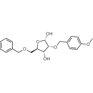 (2S,3R,4R,5R)-5-(Benzyloxymethyl)-3-[(4-methoxyphenyl)methoxy]tetrahydrofuran-2,4-diol|CS-1353427