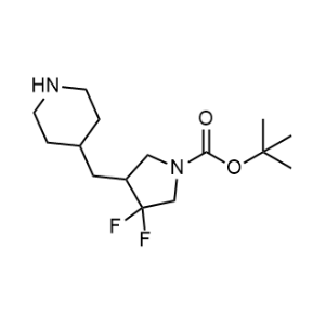 Tert-butyl 3,3-difluoro-4-[(piperidin-4-yl)methyl]pyrrolidine-1-carboxylate|CS-1353433