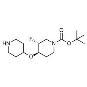 Tert-butyl (3R,4R)-3-fluoro-4-(piperidin-4-yloxy)piperidine-1-carboxylate|CS-1353456