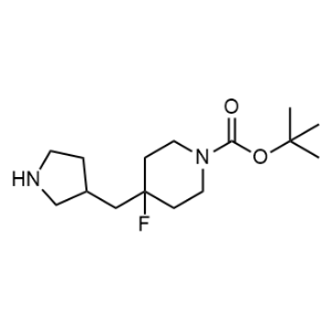 Tert-butyl 4-fluoro-4-[(pyrrolidin-3-yl)methyl]piperidine-1-carboxylate|CS-1353458