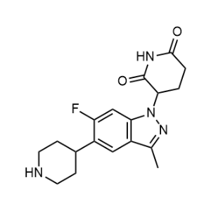 3-[6-Fluoro-3-methyl-5-(4-piperidyl)indazol-1-yl]piperidine-2,6-dione|CS-1353511