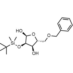 (2S,3R,4R,5R)-5-(Benzyloxymethyl)-3-[tert-butyl(dimethyl)silyl]oxy-tetrahydrofuran-2,4-diol|CS-1353513