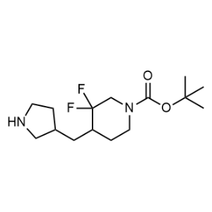 Tert-butyl 3,3-difluoro-4-[(pyrrolidin-3-yl)methyl]piperidine-1-carboxylate|CS-1353515