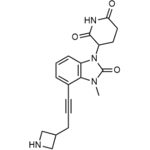 3-[4-[3-(Azetidin-3-yl)prop-1-ynyl]-3-methyl-2-oxo-benzimidazol-1-yl]piperidine-2,6-dione|CS-1353529