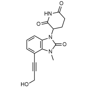 3-[4-(3-Hydroxyprop-1-ynyl)-3-methyl-2-oxo-benzimidazol-1-yl]piperidine-2,6-dione|CS-1353548