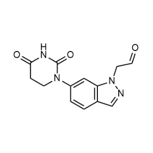 2-[6-(2,4-Dioxo-1,3-diazinan-1-yl)-1H-indazol-1-yl]acetaldehyde|CS-1353572