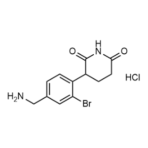 3-[4-(Aminomethyl)-2-bromo-phenyl]piperidine-2,6-dione hydrochloride|CS-1353629