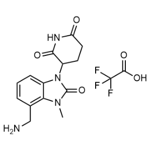 3-[4-(Aminomethyl)-3-methyl-2-oxo-benzimidazol-1-yl]piperidine-2,6-dione 2,2,2-trifluoroacetic acid|CS-1353643