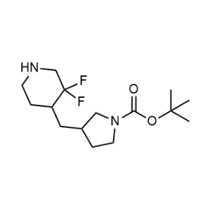 Tert-butyl 3-[(3,3-difluoropiperidin-4-yl)methyl]pyrrolidine-1-carboxylate|CS-1353649