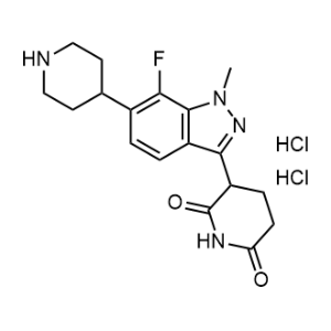 3-[7-Fluoro-1-methyl-6-(4-piperidyl)indazol-3-yl]piperidine-2,6-dione dihydrochloride|CS-1353655