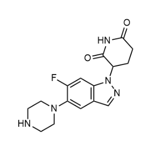 3-(6-Fluoro-5-piperazin-1-yl-indazol-1-yl)piperidine-2,6-dione|CS-1353665