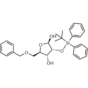 (2R,3R,4R,5R)-5-(Benzyloxymethyl)-3-[tert-butyl(diphenyl)silyl]oxy-tetrahydrofuran-2,4-diol|CS-1353668