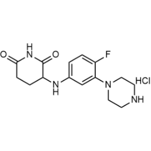 3-(4-Fluoro-3-piperazin-1-yl-anilino)piperidine-2,6-dione hydrochloride|CS-1353687