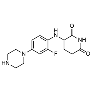 3-(2-Fluoro-4-piperazin-1-yl-anilino)piperidine-2,6-dione|CS-1353700