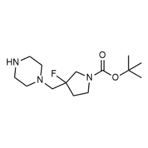 Tert-butyl 3-fluoro-3-[(piperazin-1-yl)methyl]pyrrolidine-1-carboxylate|CS-1353702