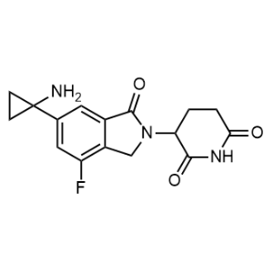 3-[6-(1-Aminocyclopropyl)-4-fluoro-1-oxo-isoindolin-2-yl]piperidine-2,6-dione|CS-1353708