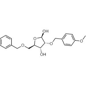 (2R,3R,4R,5R)-5-(Benzyloxymethyl)-3-[(4-methoxyphenyl)methoxy]tetrahydrofuran-2,4-diol|CS-1353745