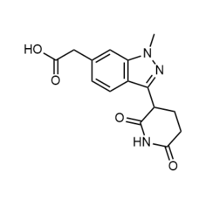 2-[3-(2,6-Dioxo-3-piperidyl)-1-methyl-indazol-6-yl]acetic acid|CS-1353799