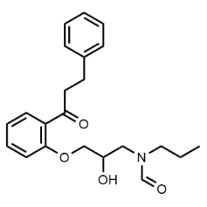 N-(2-Hydroxy-3-(2-(3-phenylpropanoyl)phenoxy)propyl)-N-propylformamide|CS-1353889