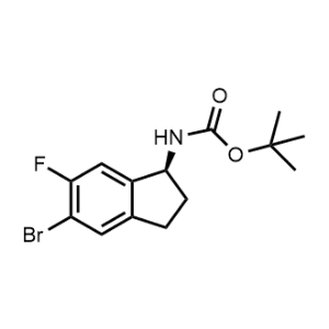 tert-Butyl (S)-(5-bromo-6-fluoro-2,3-dihydro-1H-inden-1-yl)carbamate|CS-1353950