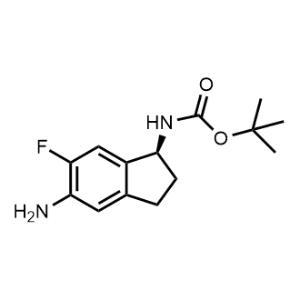 tert-Butyl (S)-(5-amino-6-fluoro-2,3-dihydro-1H-inden-1-yl)carbamate|CS-1353951