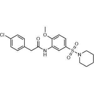 2-(4-Chlorophenyl)-N-(2-methoxy-5-(piperidin-1-ylsulfonyl)phenyl)acetamide|CS-1354685