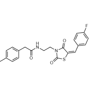 N-(2-(5-(4-Fluorobenzylidene)-2,4-dioxothiazolidin-3-yl)ethyl)-2-(p-tolyl)acetamide|CS-1354733