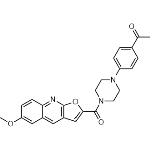 1-(4-(4-(6-Methoxyfuro[2,3-b]quinoline-2-carbonyl)piperazin-1-yl)phenyl)ethan-1-one|CS-1354759