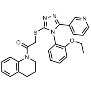 1-(3,4-Dihydroquinolin-1(2H)-yl)-2-((4-(2-ethoxyphenyl)-5-(pyridin-3-yl)-4H-1,2,4-triazol-3-yl)thio)ethan-1-one|CS-1354760