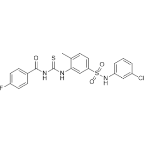 N-((5-(N-(3-Chlorophenyl)sulfamoyl)-2-methylphenyl)carbamothioyl)-4-fluorobenzamide|CS-1354779