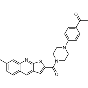 1-(4-(4-(7-Methylthieno[2,3-b]quinoline-2-carbonyl)piperazin-1-yl)phenyl)ethan-1-one|CS-1354789