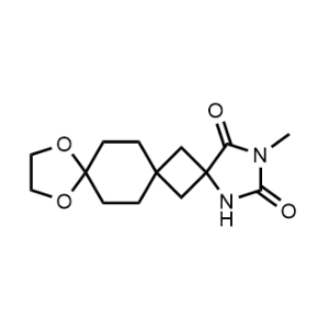 3-Methyl-11,14-dioxa-1,3-diazatrispiro[4.1.2.410.27.15]heptadecane-2,4-dione|CS-1354929